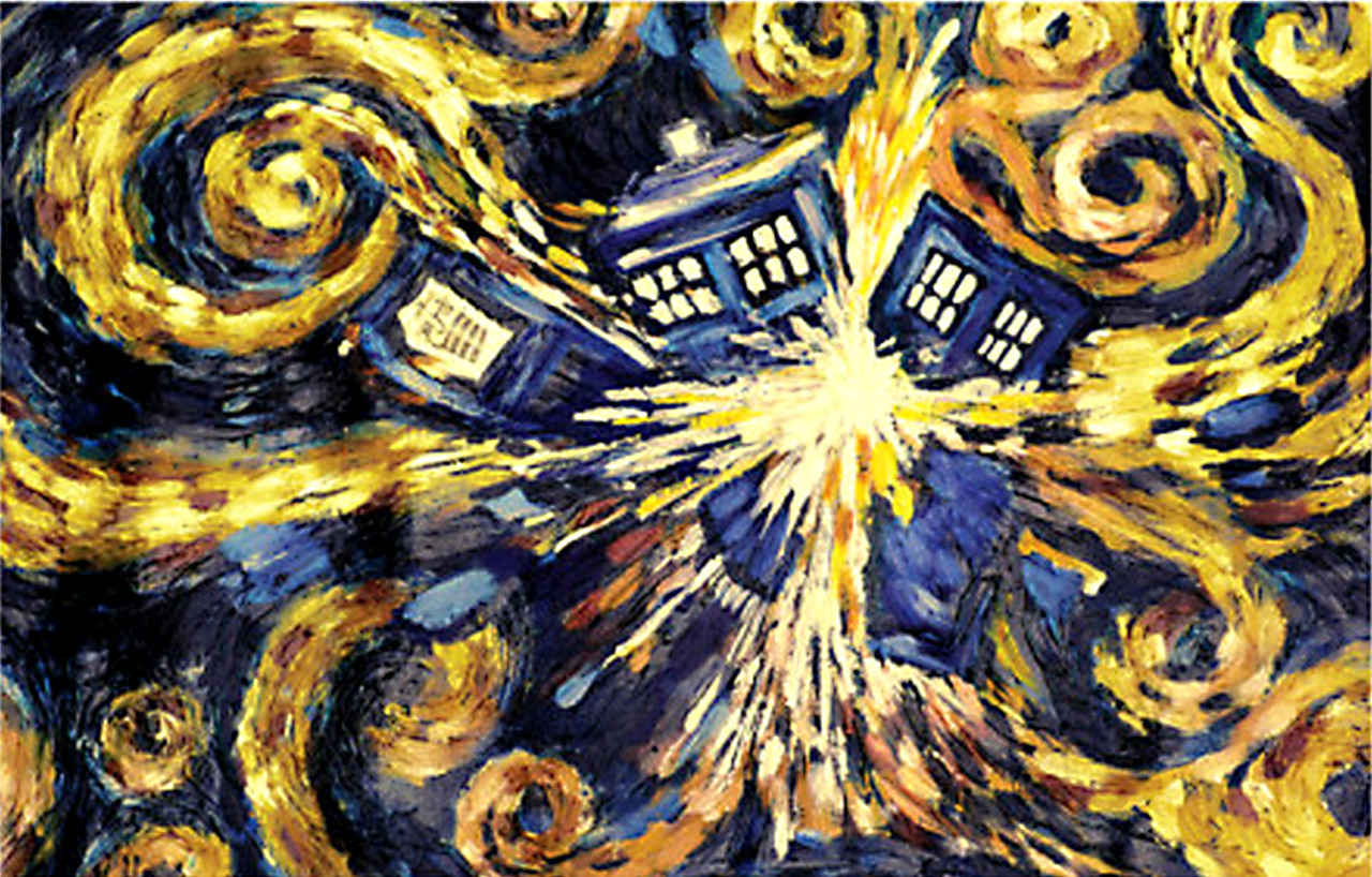 Doctor Who Van Gogh S Exploding Tardis Poster Gift Search