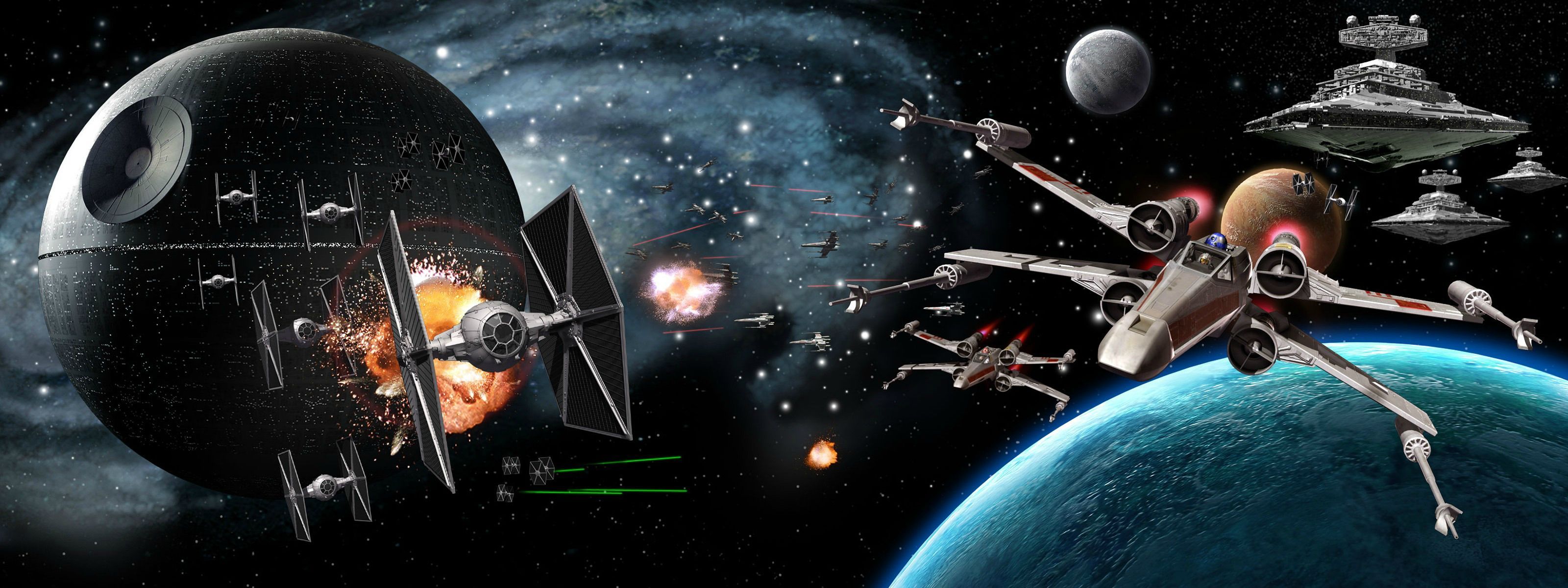 Dual Screen Background Star Wars Space Battles