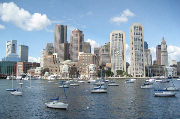 Pin Boston Harbor At Dusk Desktop Wallpaper Background
