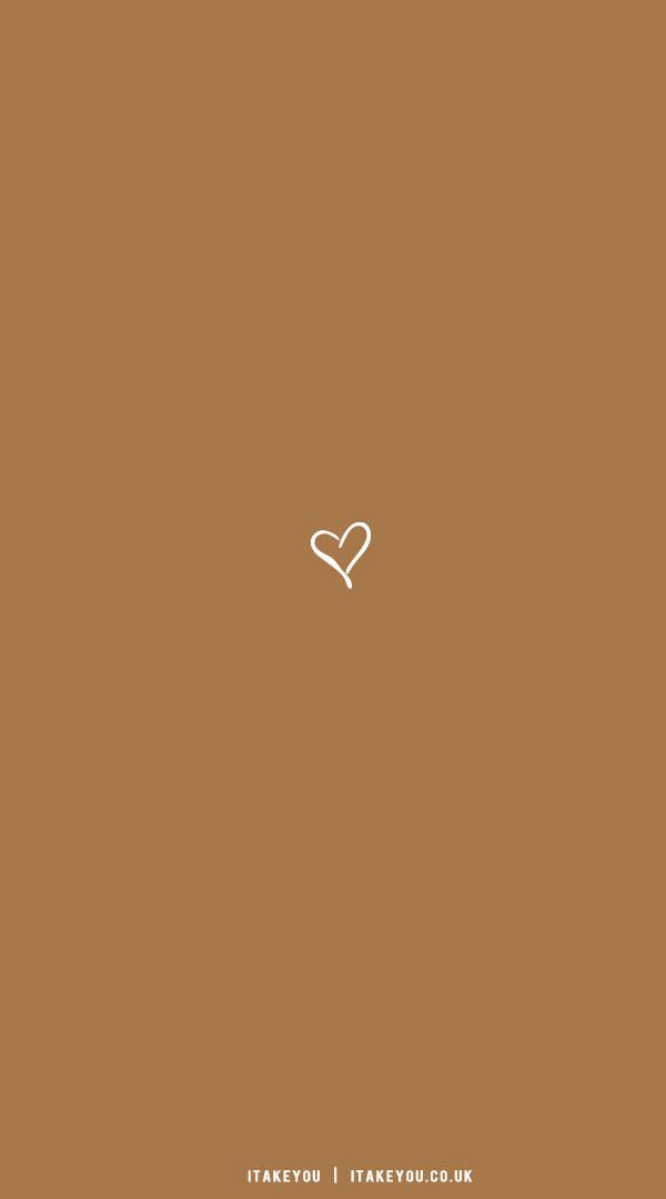 Cute Spring Wallpaper Ideas White Heart Brown I