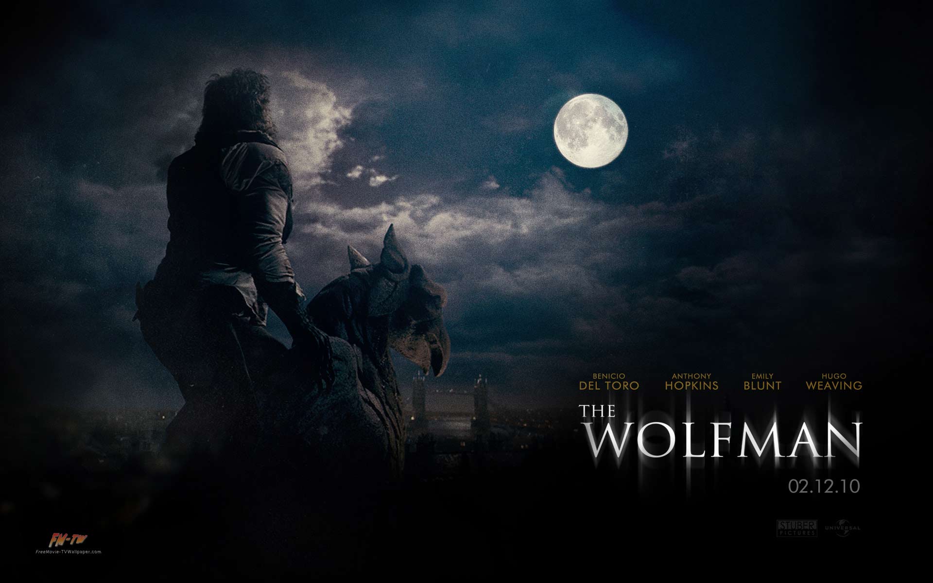 The Wolfman Wallpaper Movie Featuring Celebrity Image
