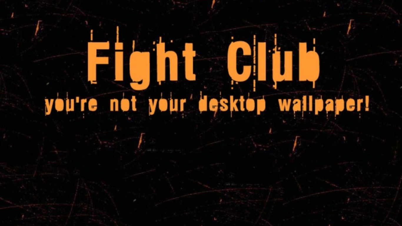 X Wallpaper Fight Club HD Black