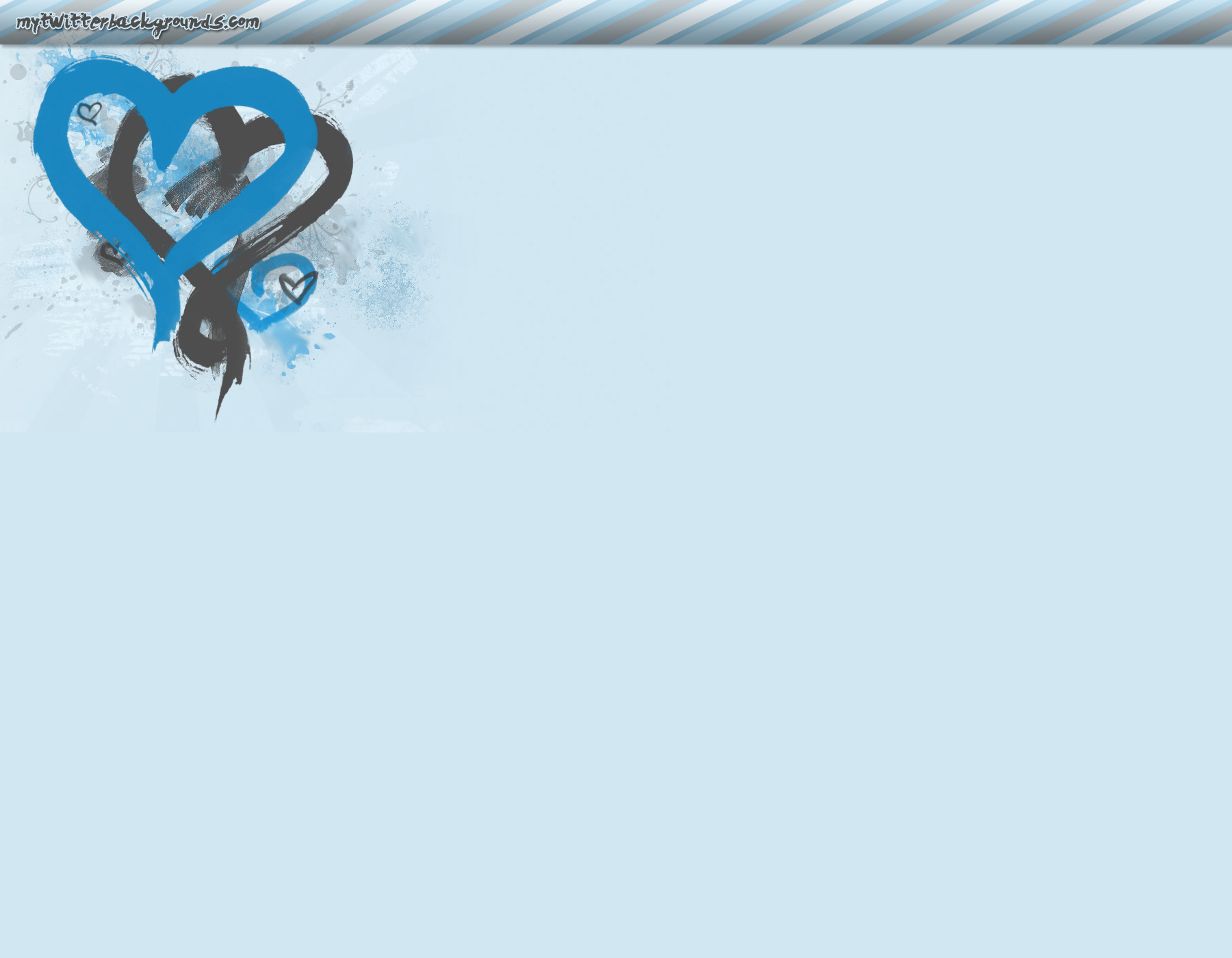 Baby Blue Hearts Background Themes
