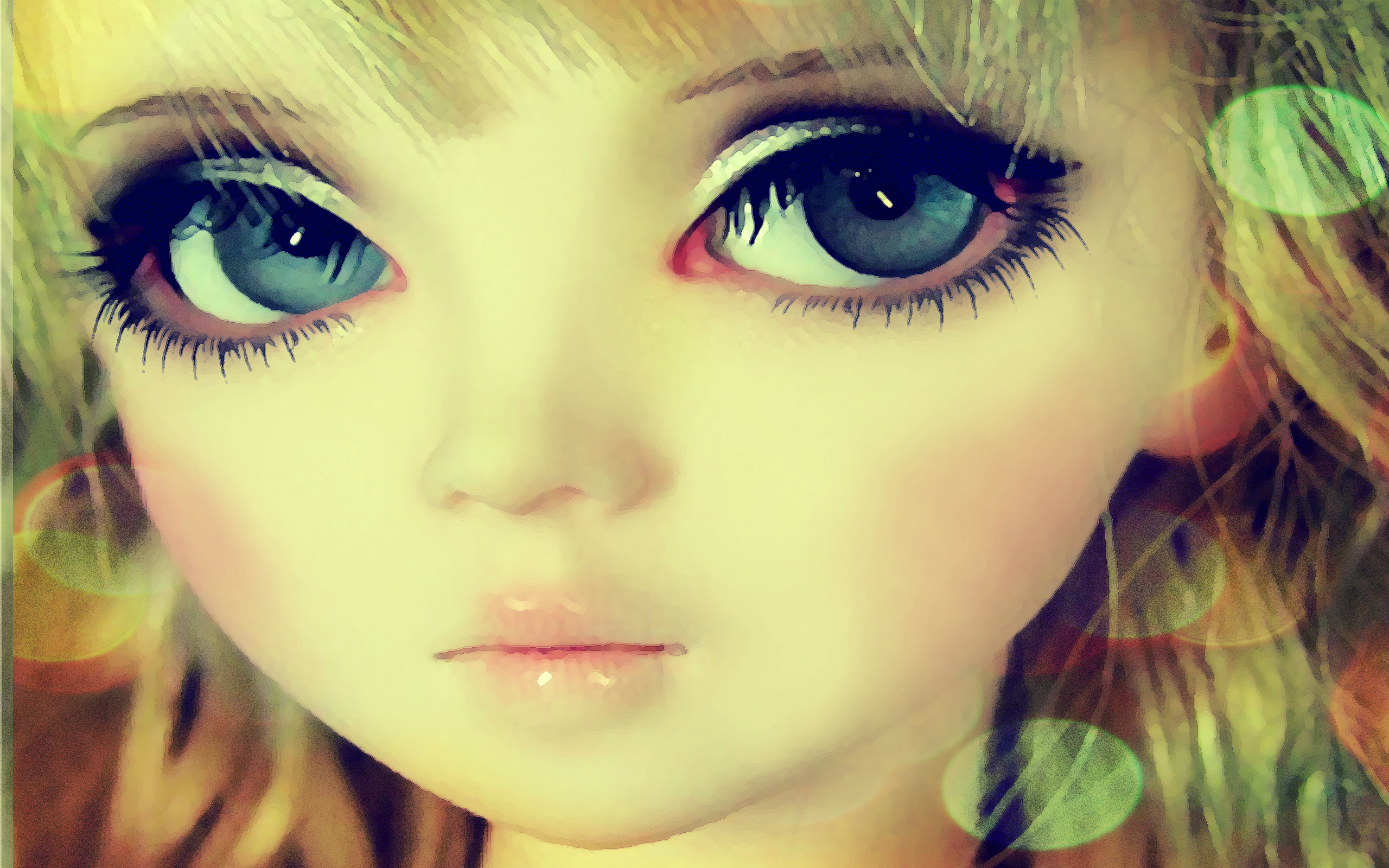 Wallpaper Doll Toy Figure Eyes Beautiful Desktop HD