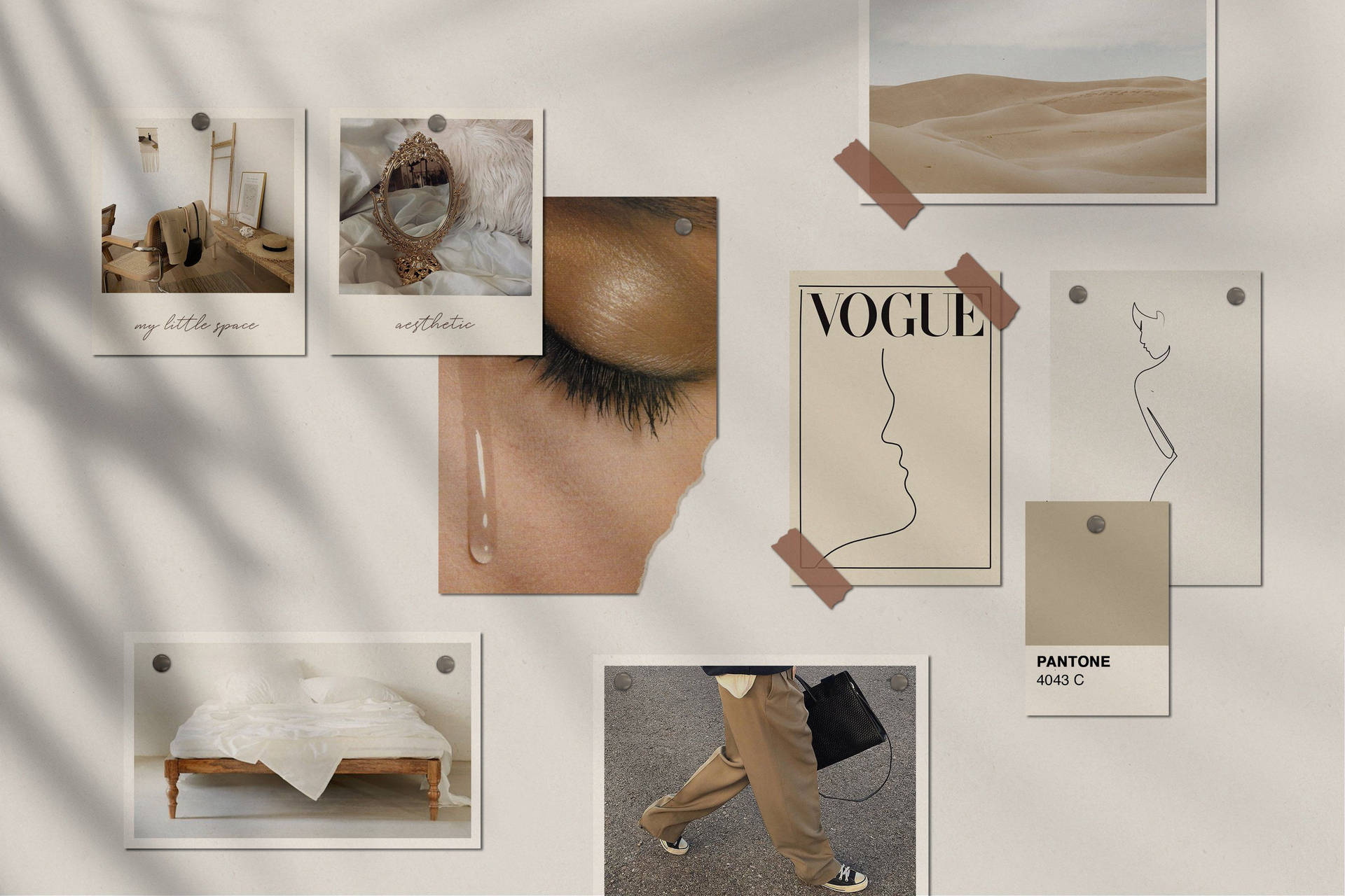 Aesthetic Beige Wallpaper