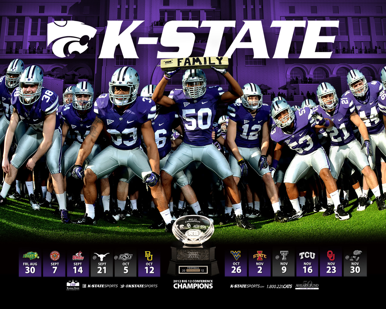 Kansas State Football Desktop Wallpaper HD