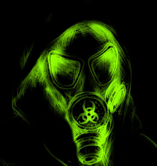 Toxic Mask Wallpaper Neon Gas By Razorbliss101
