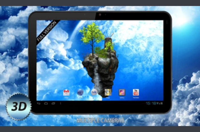 the program FlyIsland 3D Live wallpapers Wallpaper for Android