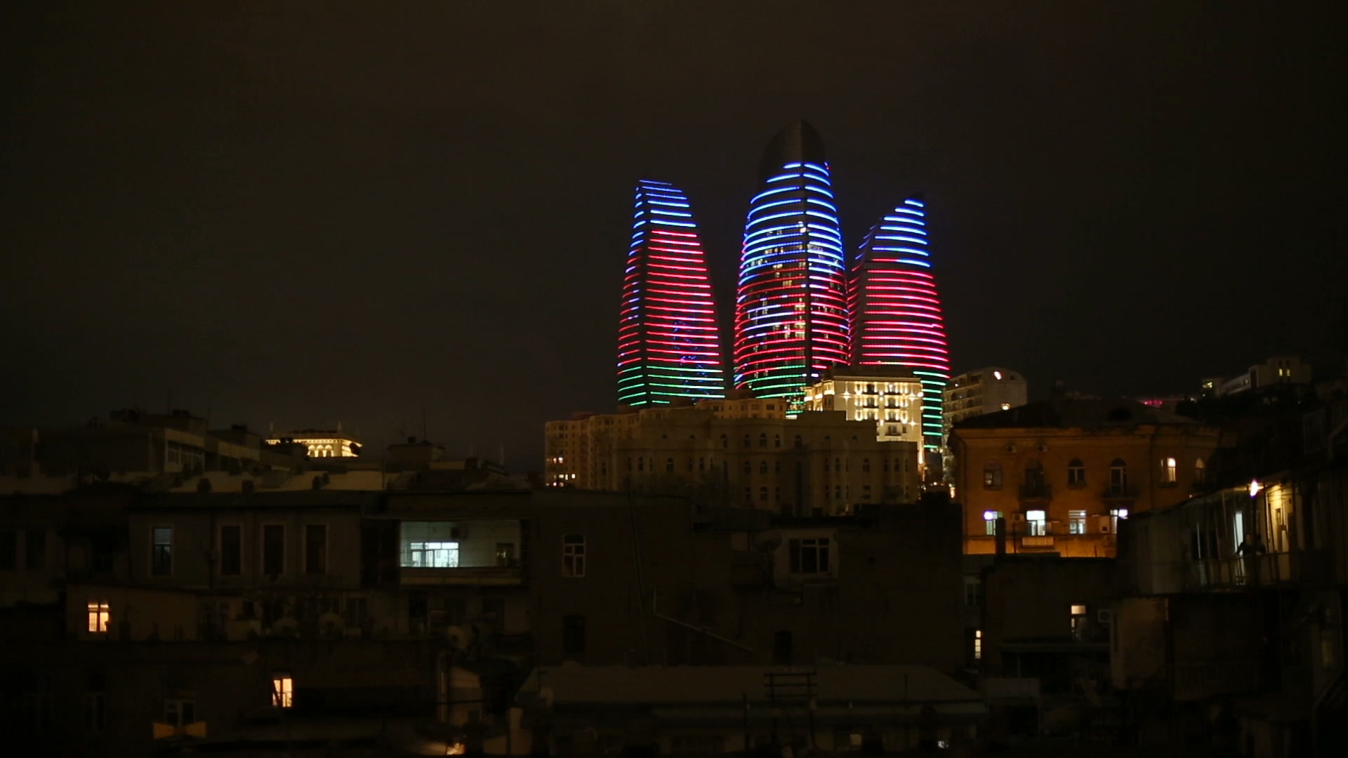 Night Of The Flame Towers Azerbaijan Baku
