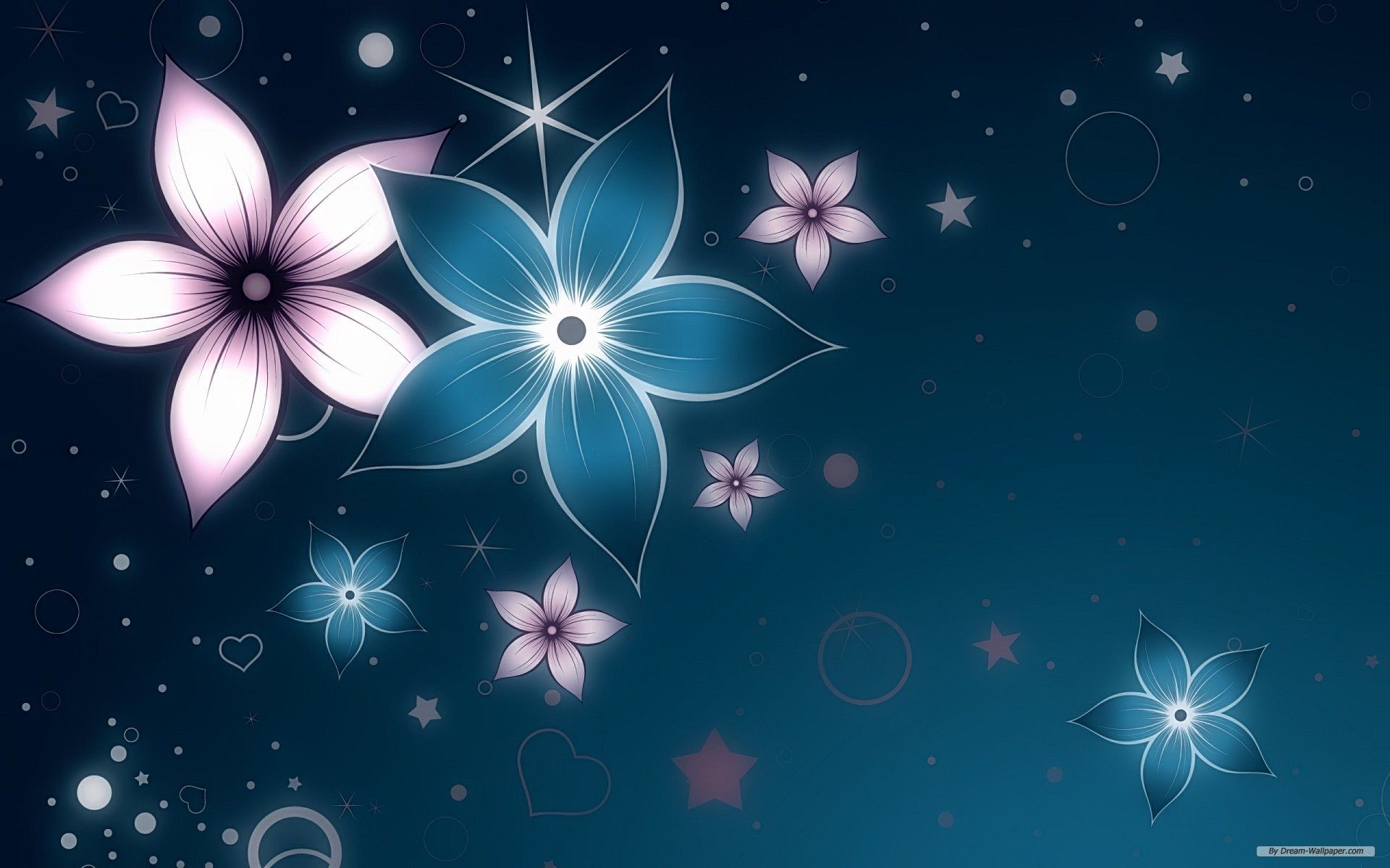 Fantasy Flowers Wallpaper