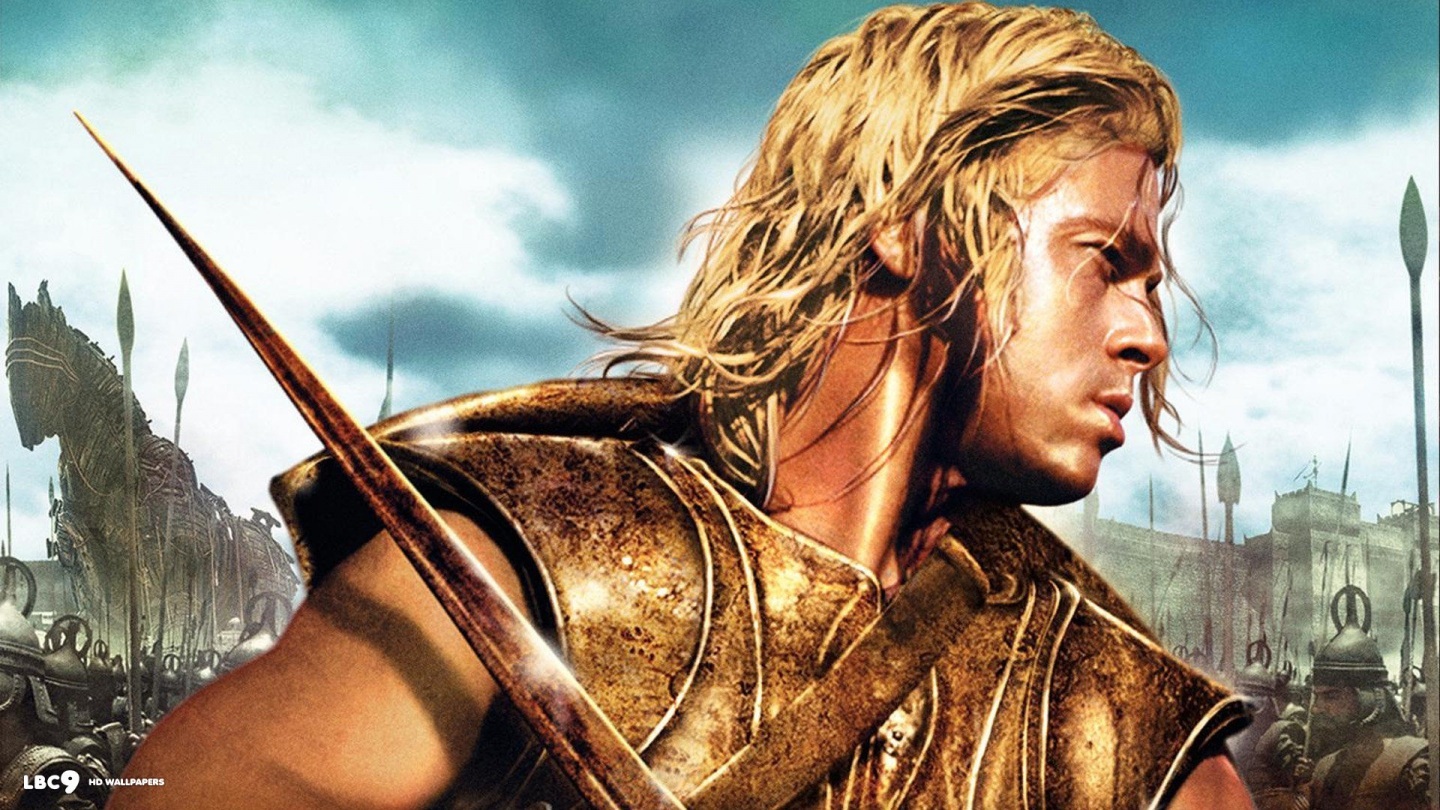 Brad Pitt As Achilles In Troy Desktop Pc Background Hot Photo