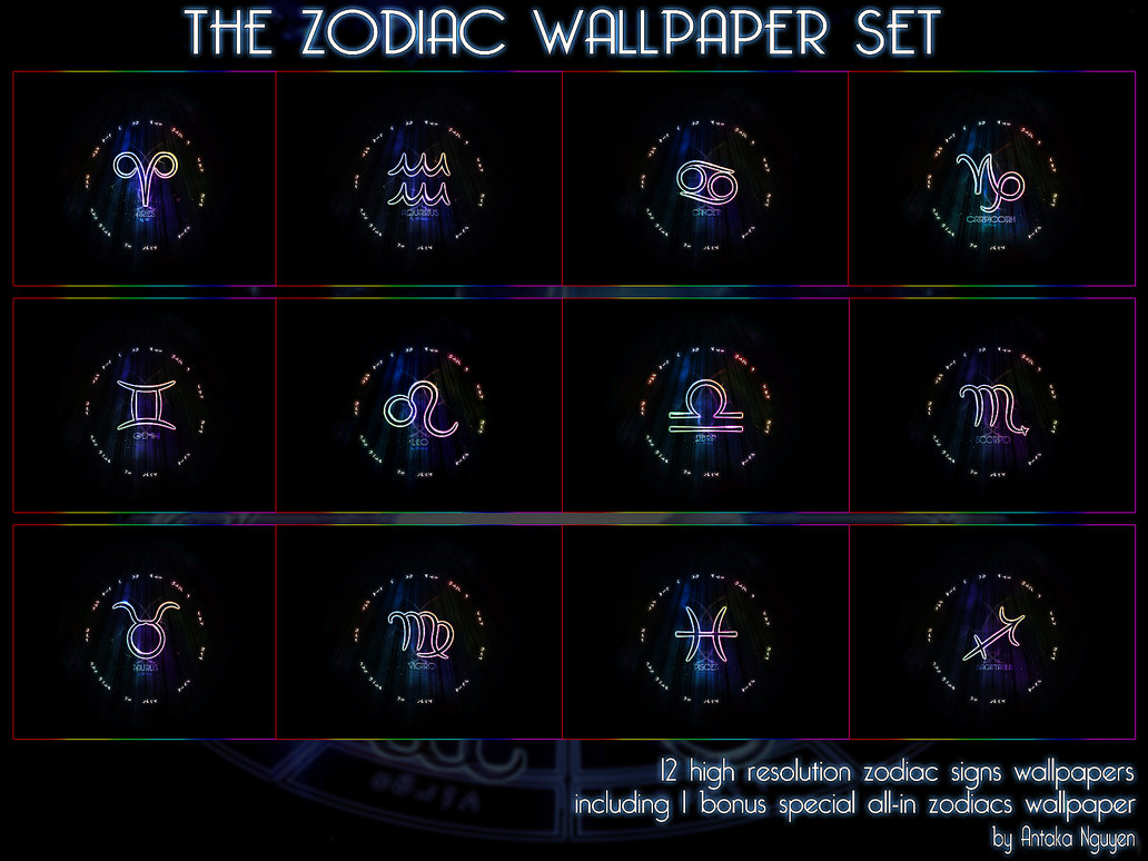 The Zodiac Wallpaper Set By Atknebula