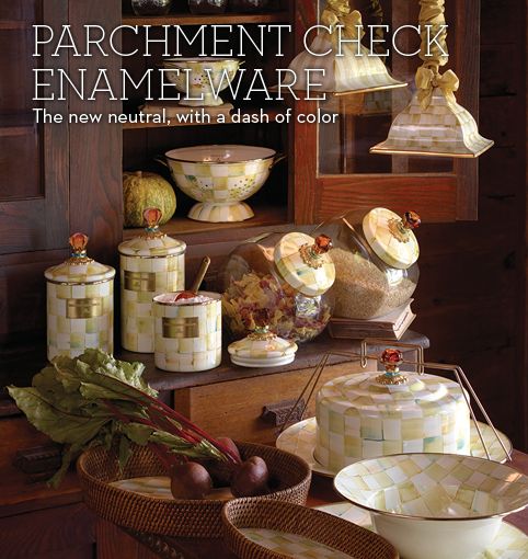 Parchment Check Dinnerware Kitchen
