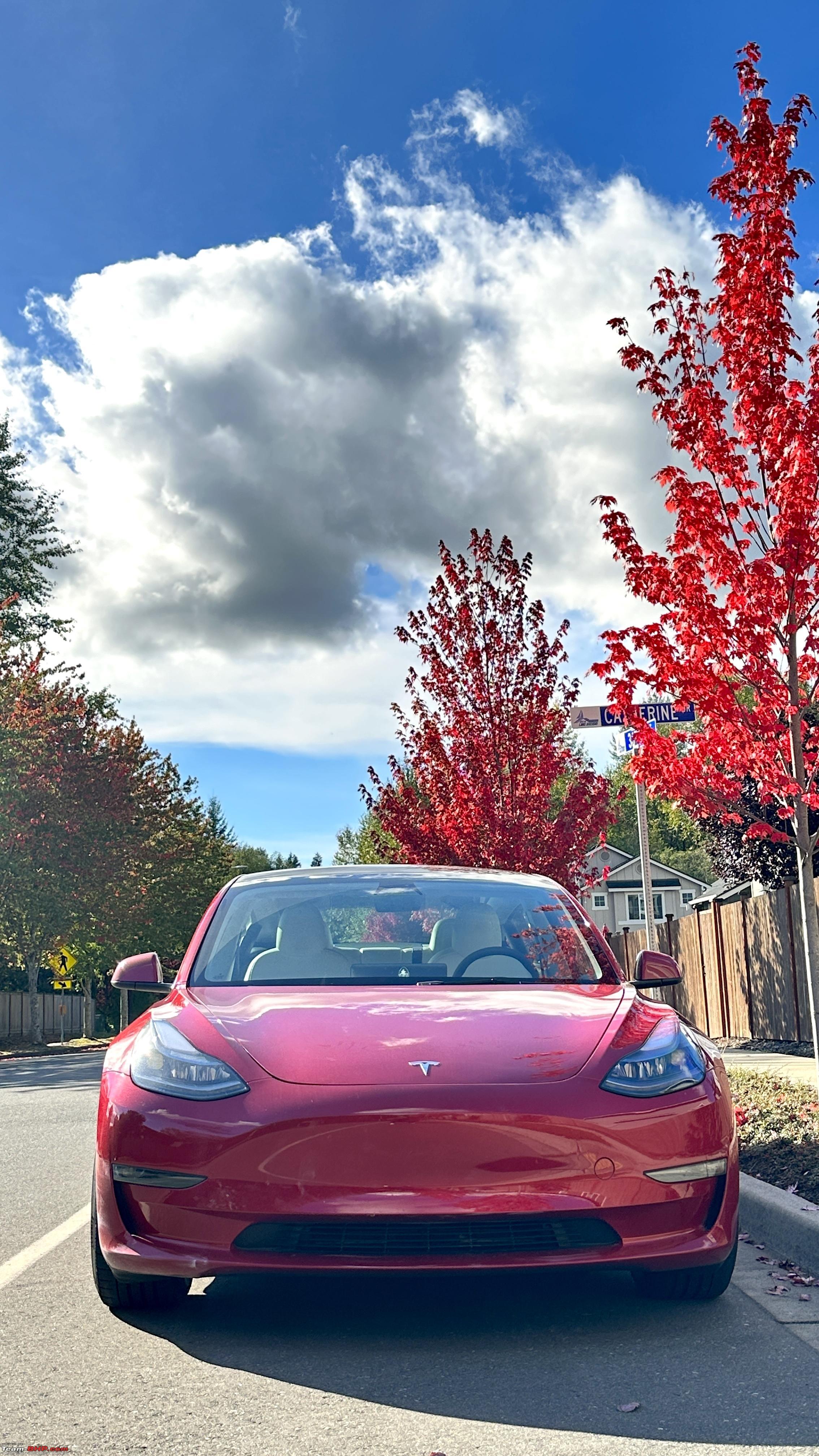 Rosso Diablo Tesla Model Performance M3P miles