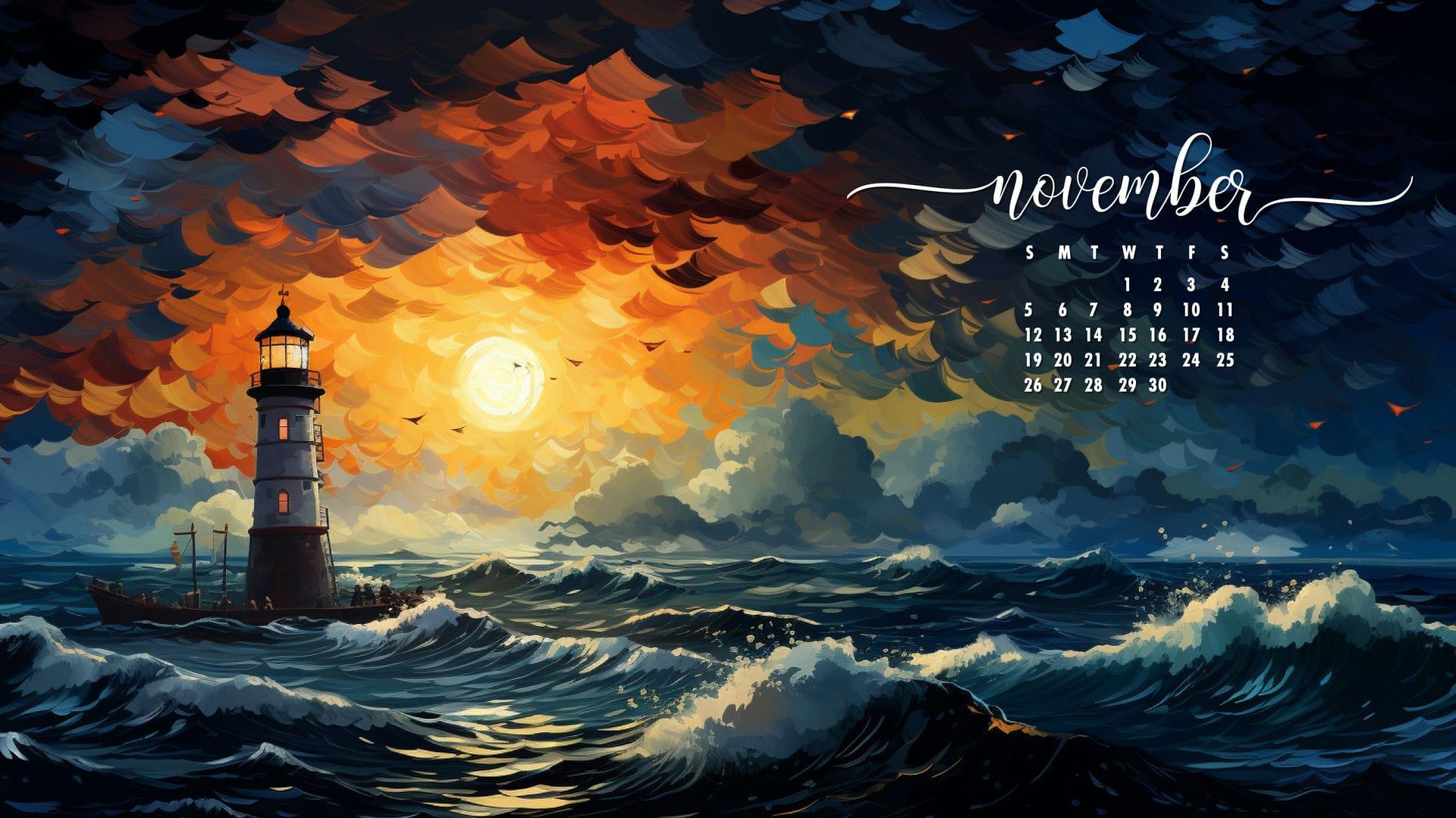 November Calendar Wallpaper Best Desktop Phone Background