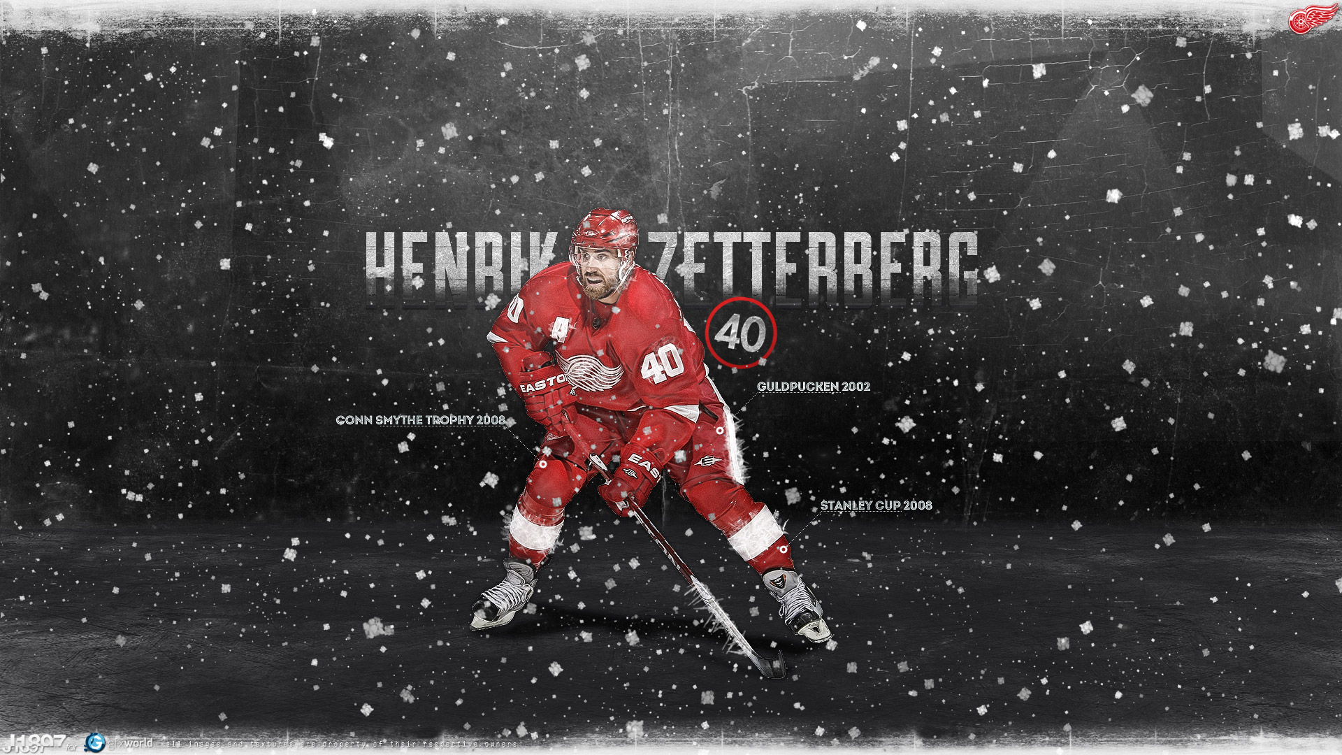 Nhl Wallpaper Henrik Zetterberg Red Wings