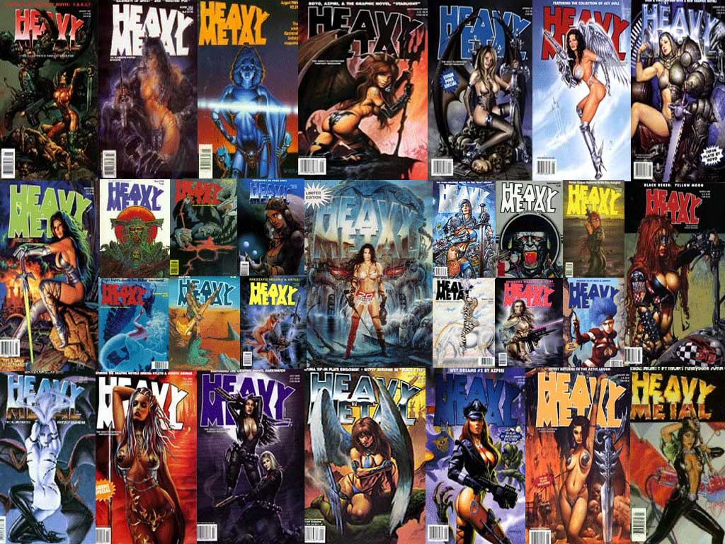 Magazines Heavymetal Magazine Collage Cover