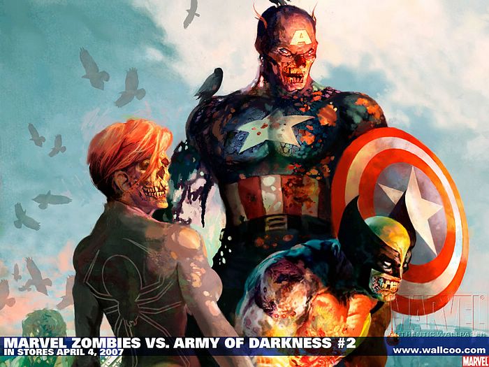 Marvel Zombie Vs Army Of Darkness Ic Wallpaper