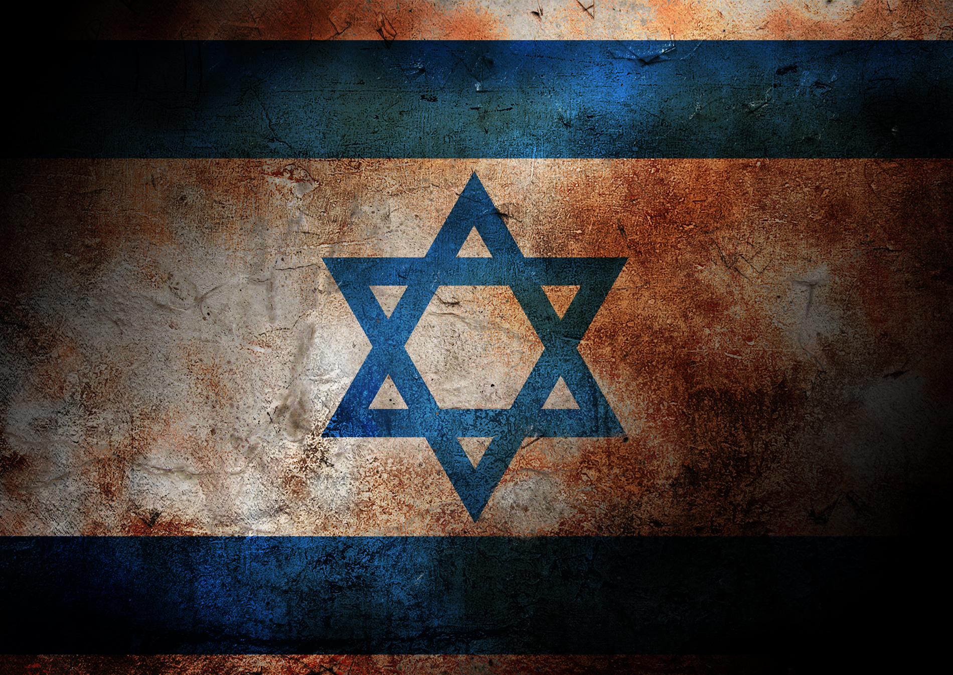Grunge Israel Wallpaper Flags