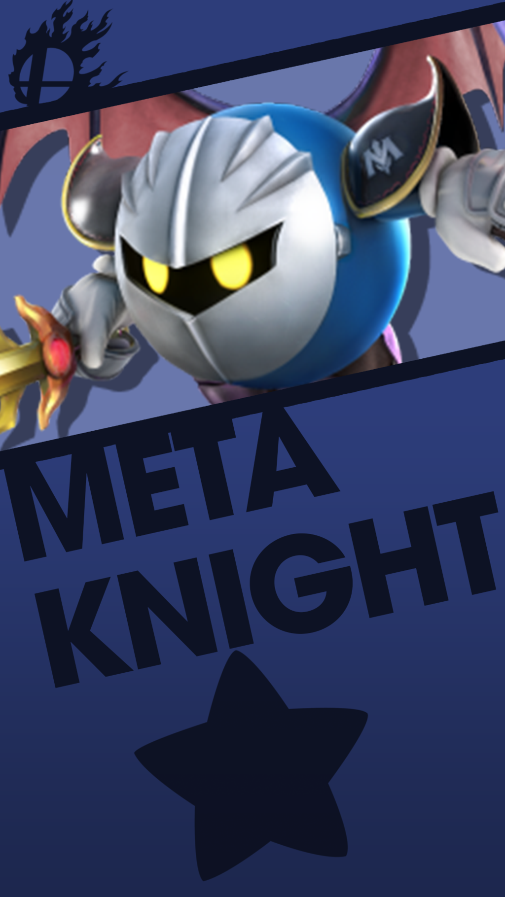 Meta Knight Smash Bros Phone Wallpaper By Mrthatkidalex24