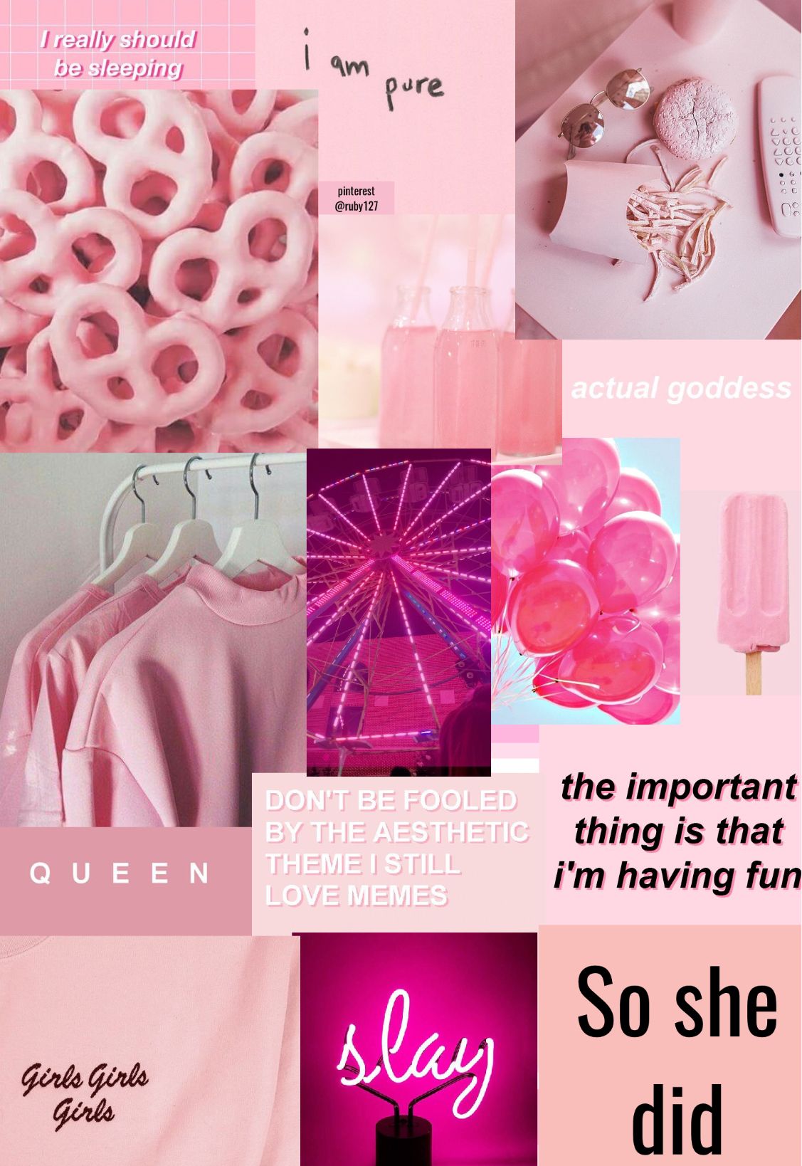 Pink Aesthetic Wallpaper iPhone iPad Desktop Phone