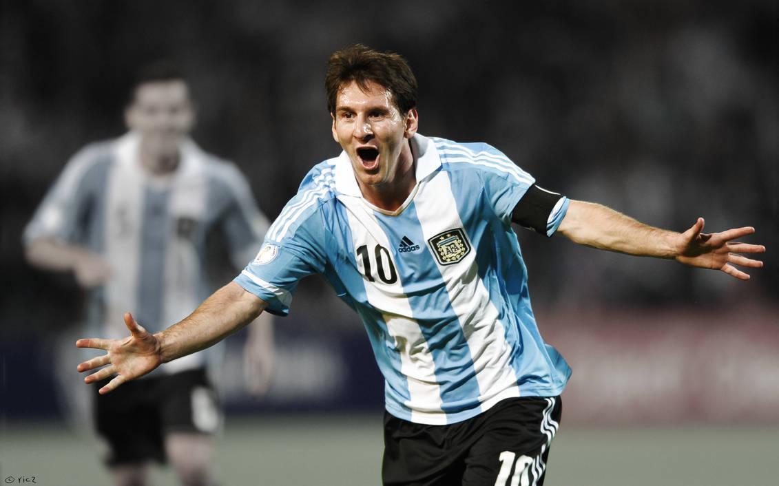 Lionel Messi Argentina Wallpaper By Ricardojsantos