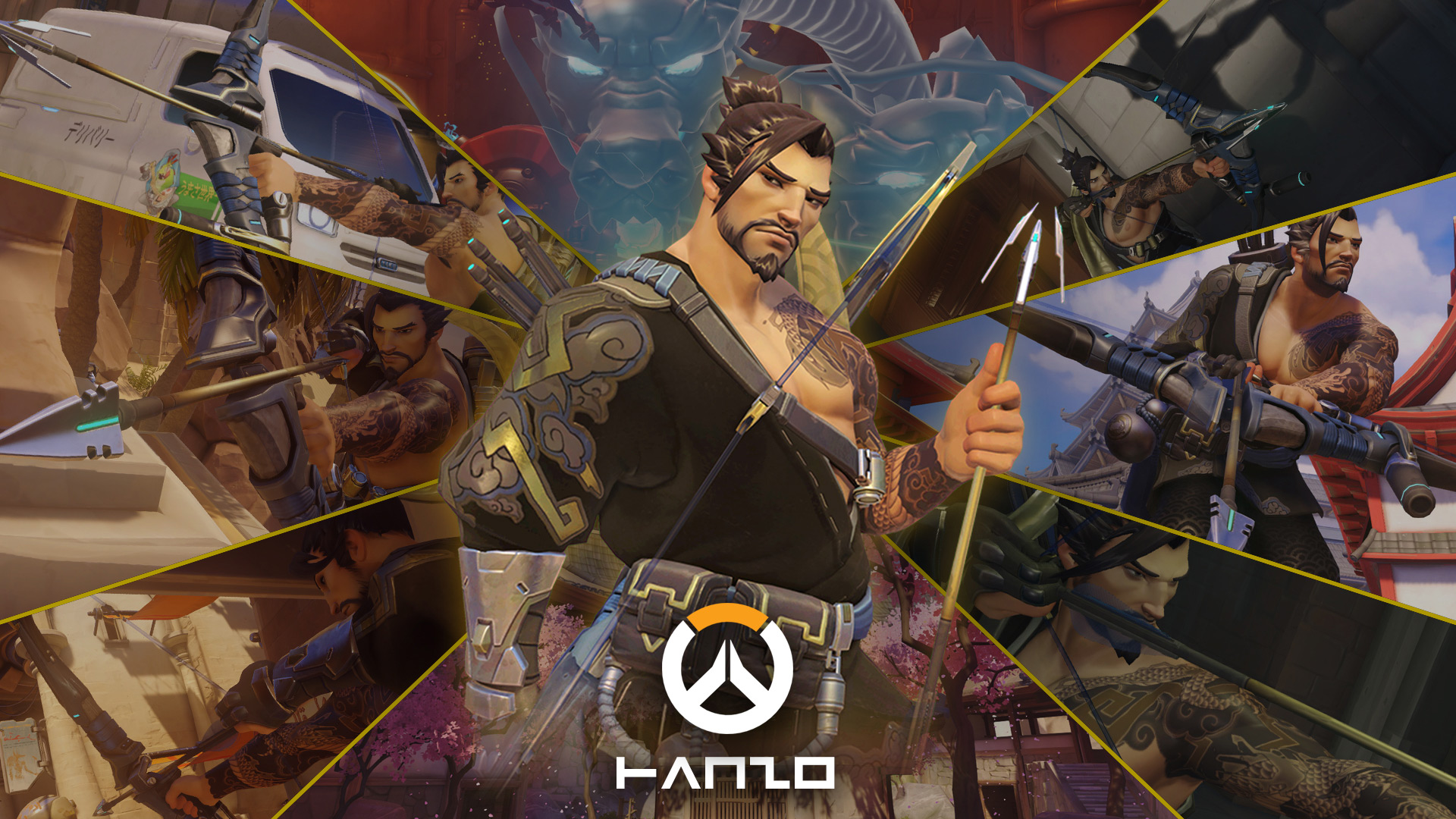 Overwatch Excellent Wallpaper For Hanzo Reinhardt And Mei 2p