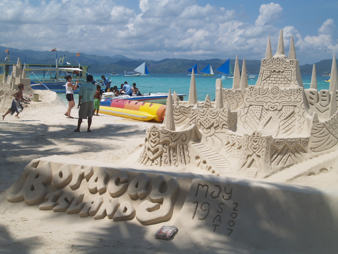 BeachX2 Sand Castle on The Beach Wallpaper
