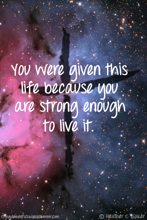 Galaxy Background Quotes Header