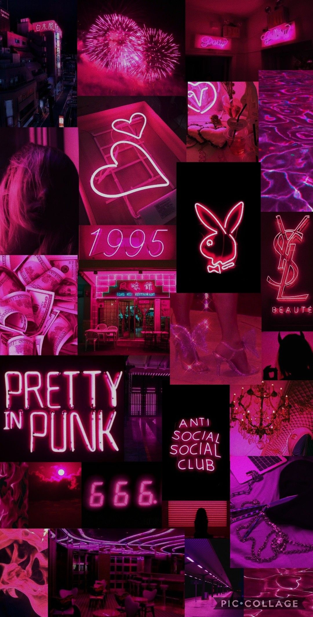 Dark Pink Aesthetic Wallpaper
