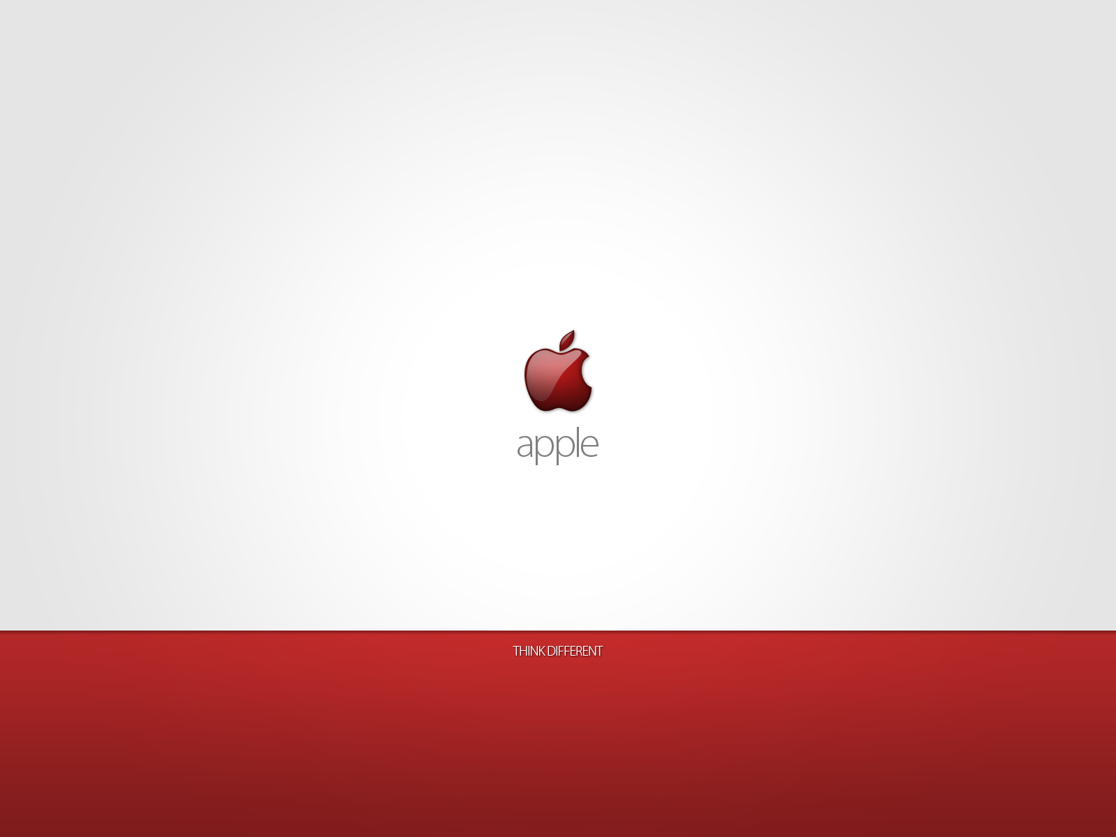Red Apple Think Different Wallpaper