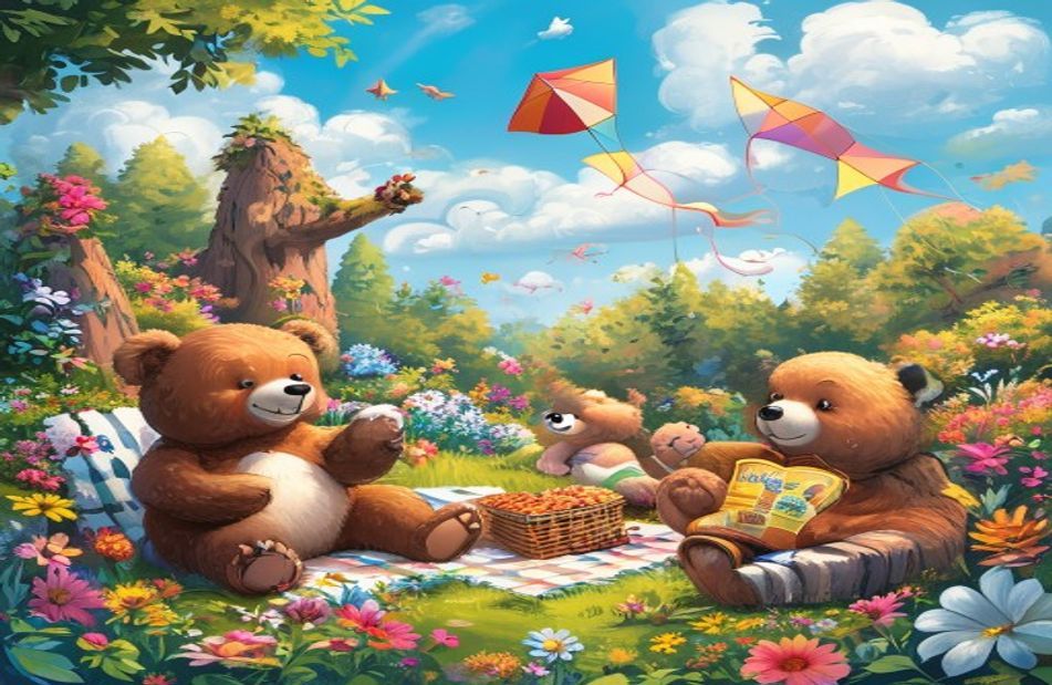 Cute Teddy Bears Wallpaper