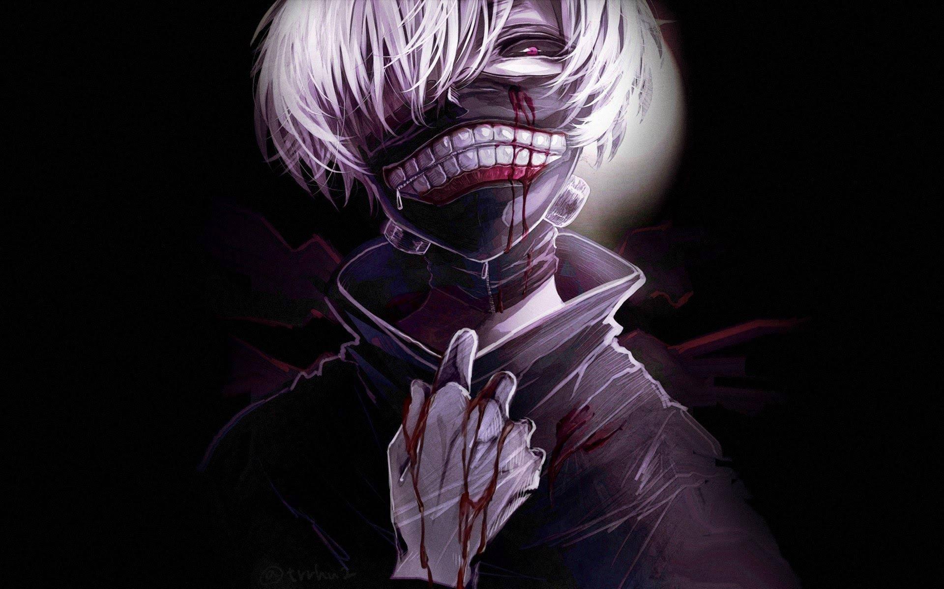 A Dark And Eerie Anime Boy Wallpaper