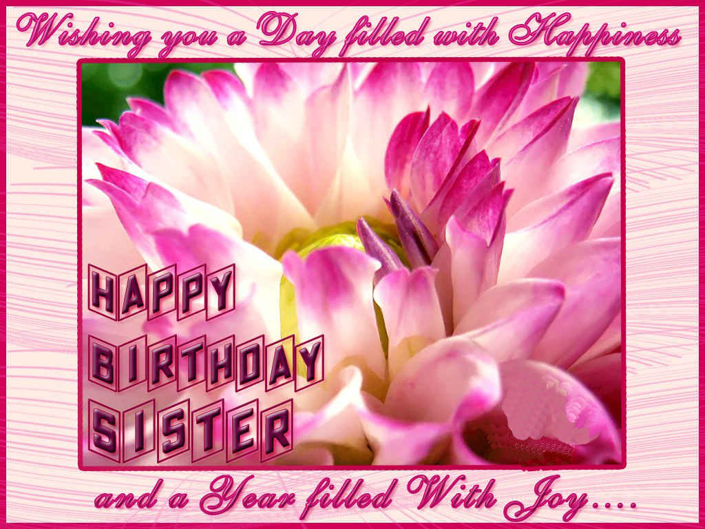 Happy BirtHDay Sister Greeting Cards HD Wishes Wallpaper Hot