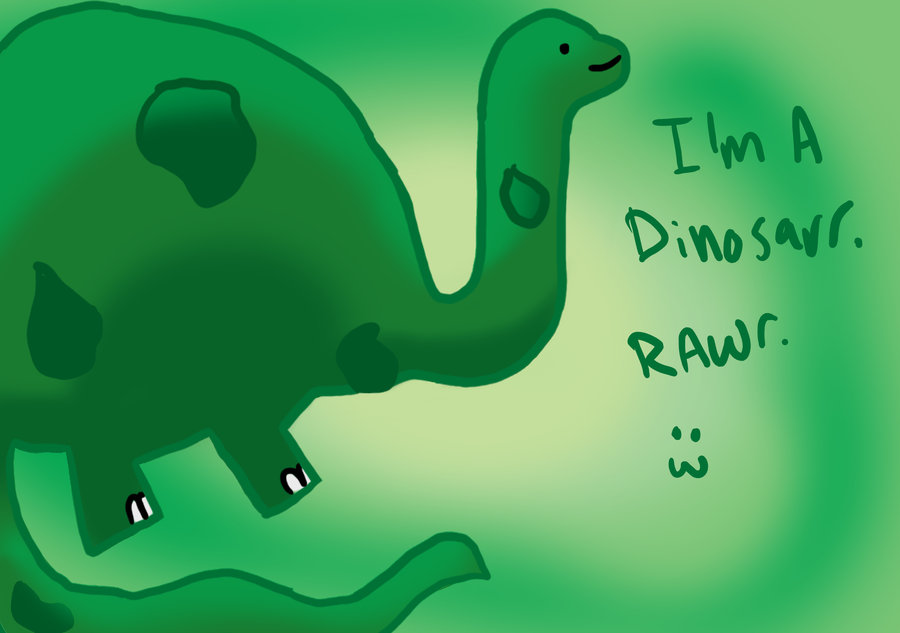 Cute Dinosaur Rawr Wallpaper By