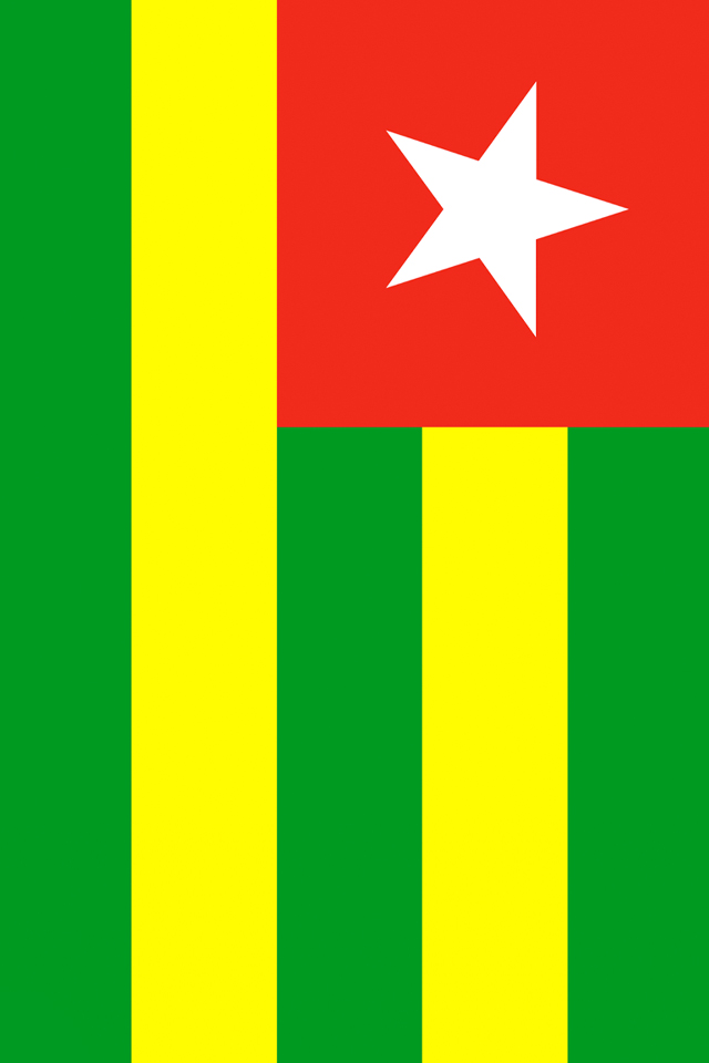 Togo Flag iPhone Wallpaper HD