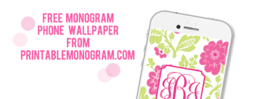 Monogram Phone Wallpaper From Printablemonogram