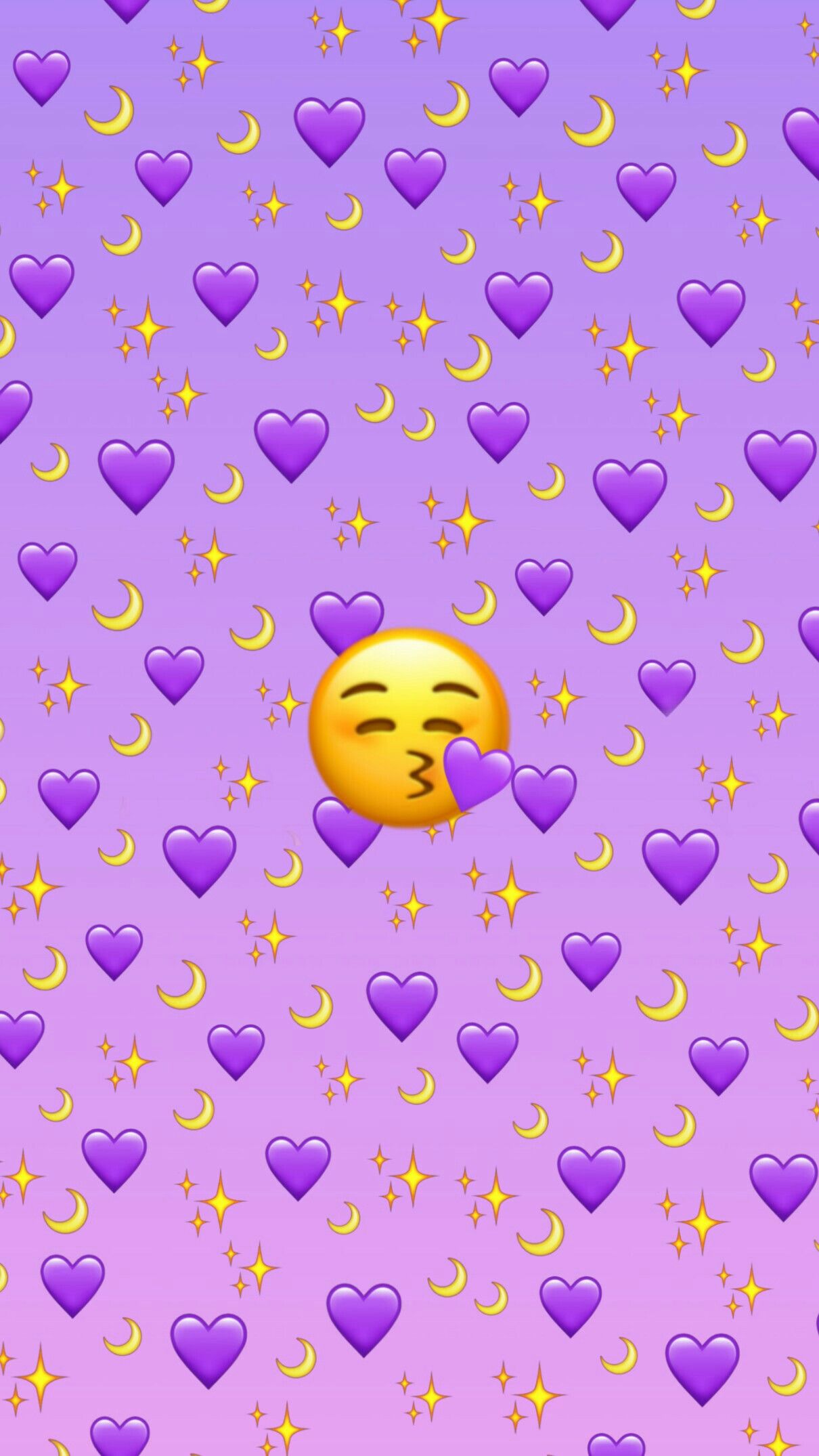 Purple Emoji Background Wallpaper iPhone