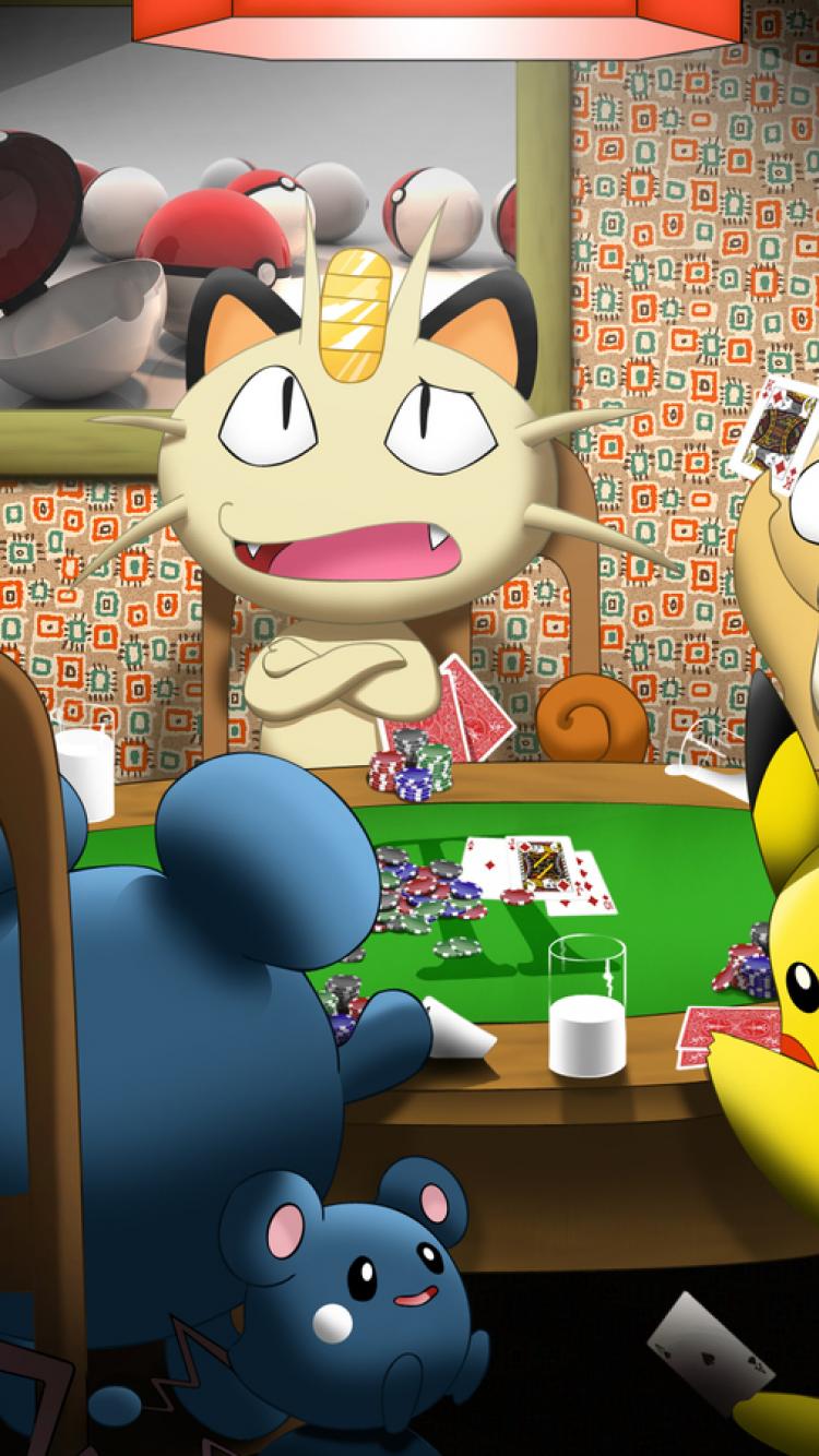 Pokemon Pikachu Poker Psyduck Meowth Oxpl