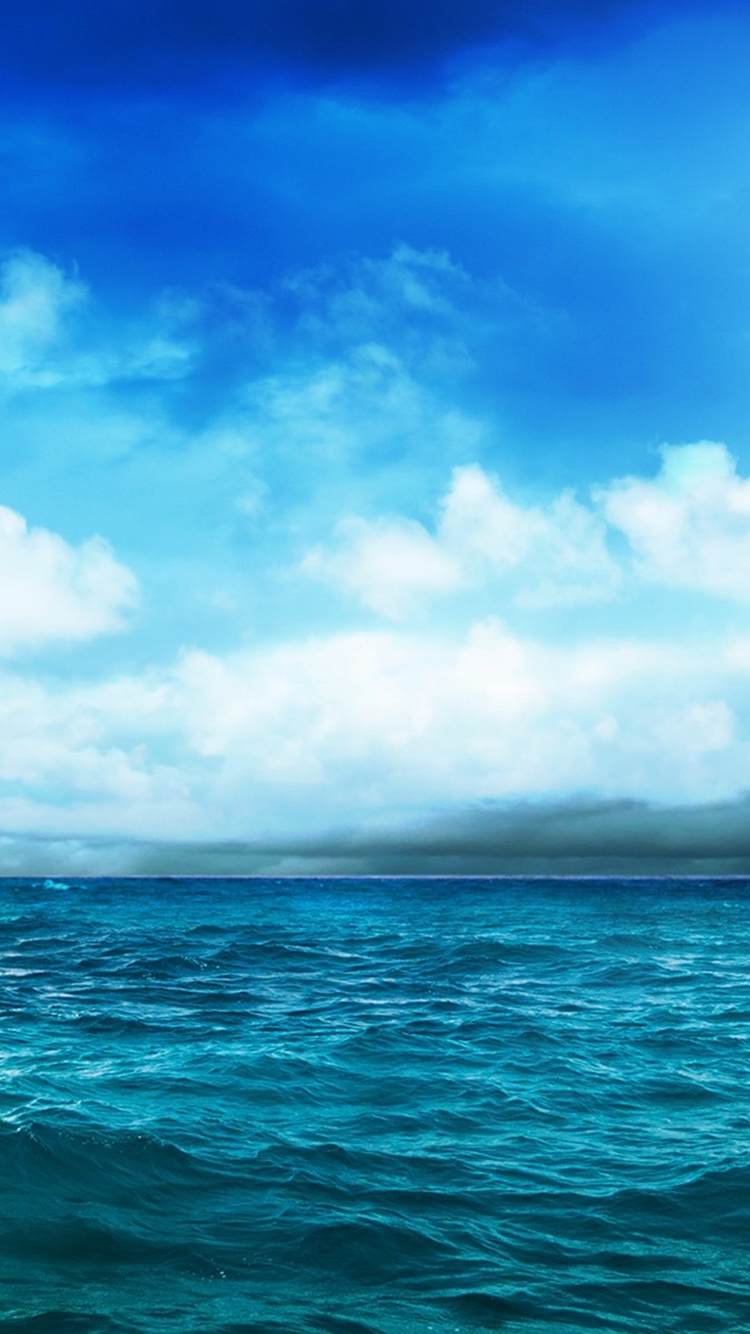 Free download Wild Ocean And Blue Sky iphone 6 wallpaper iPhone 6 Wallpaper  [750x1334] for your Desktop, Mobile & Tablet | Explore 40+ iPhone 6  Wallpaper Ocean Apple | iPhone 6 Apple
