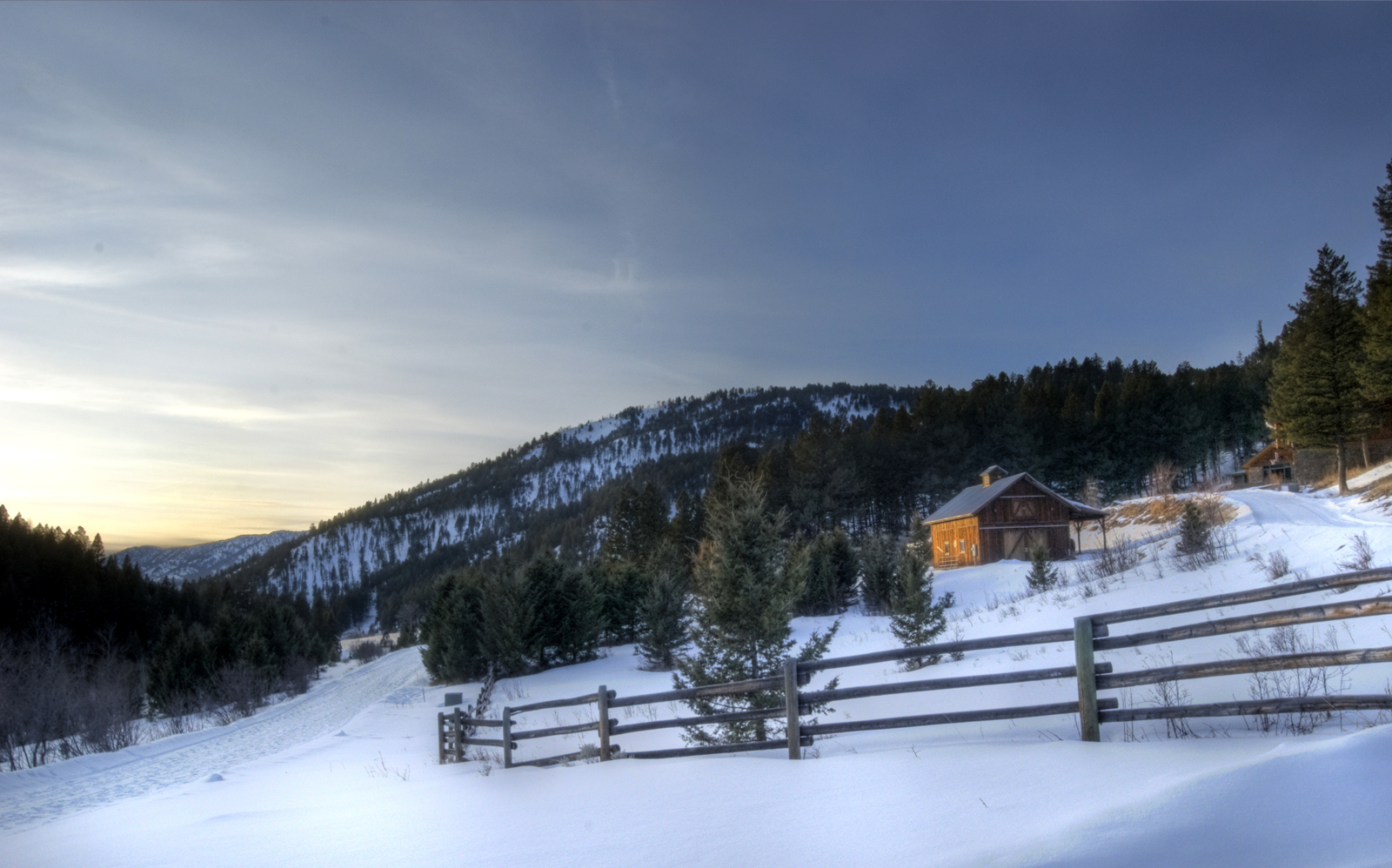 Montana Winter Near Bozeman