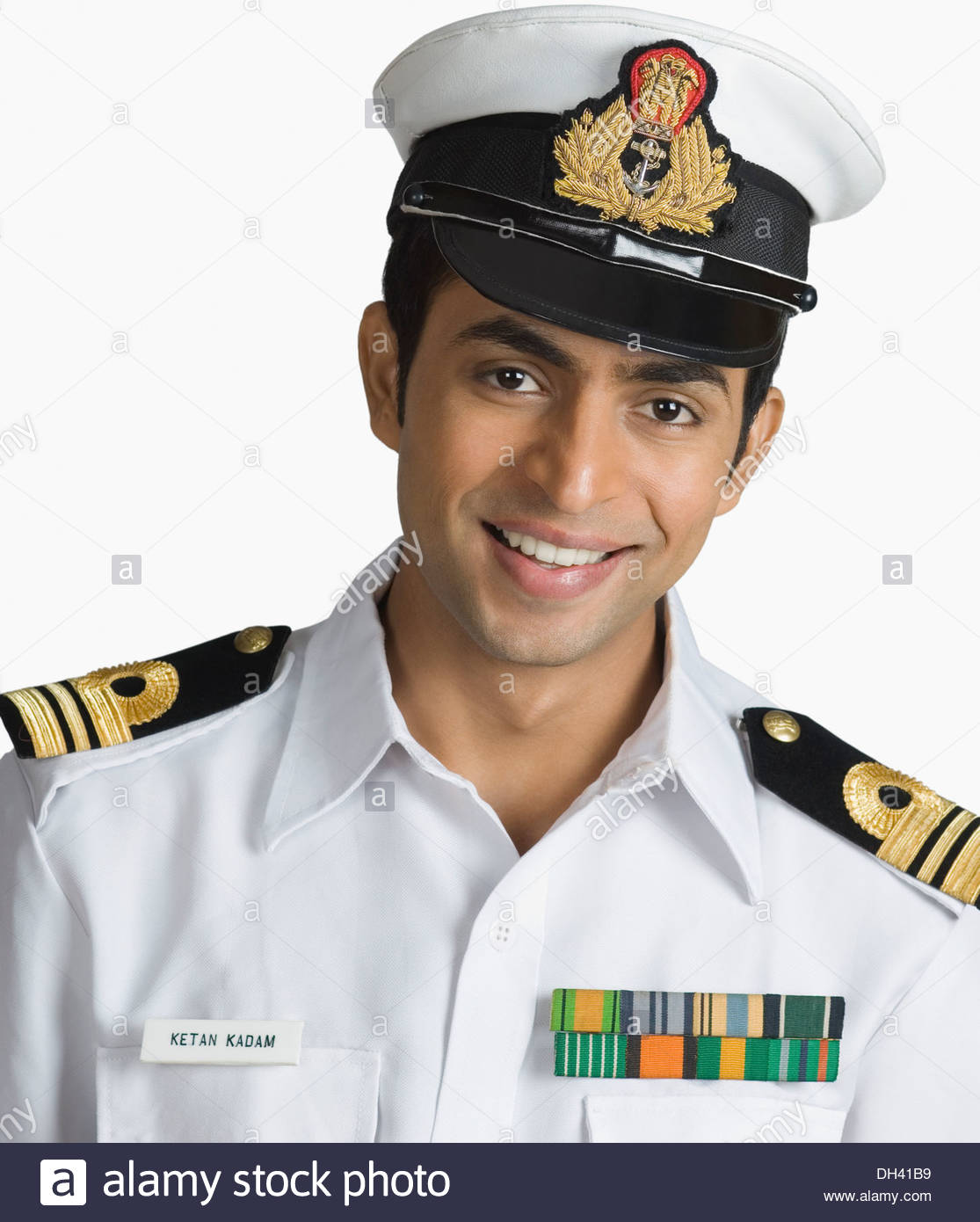 Indian Navy Cap India Stock Photos