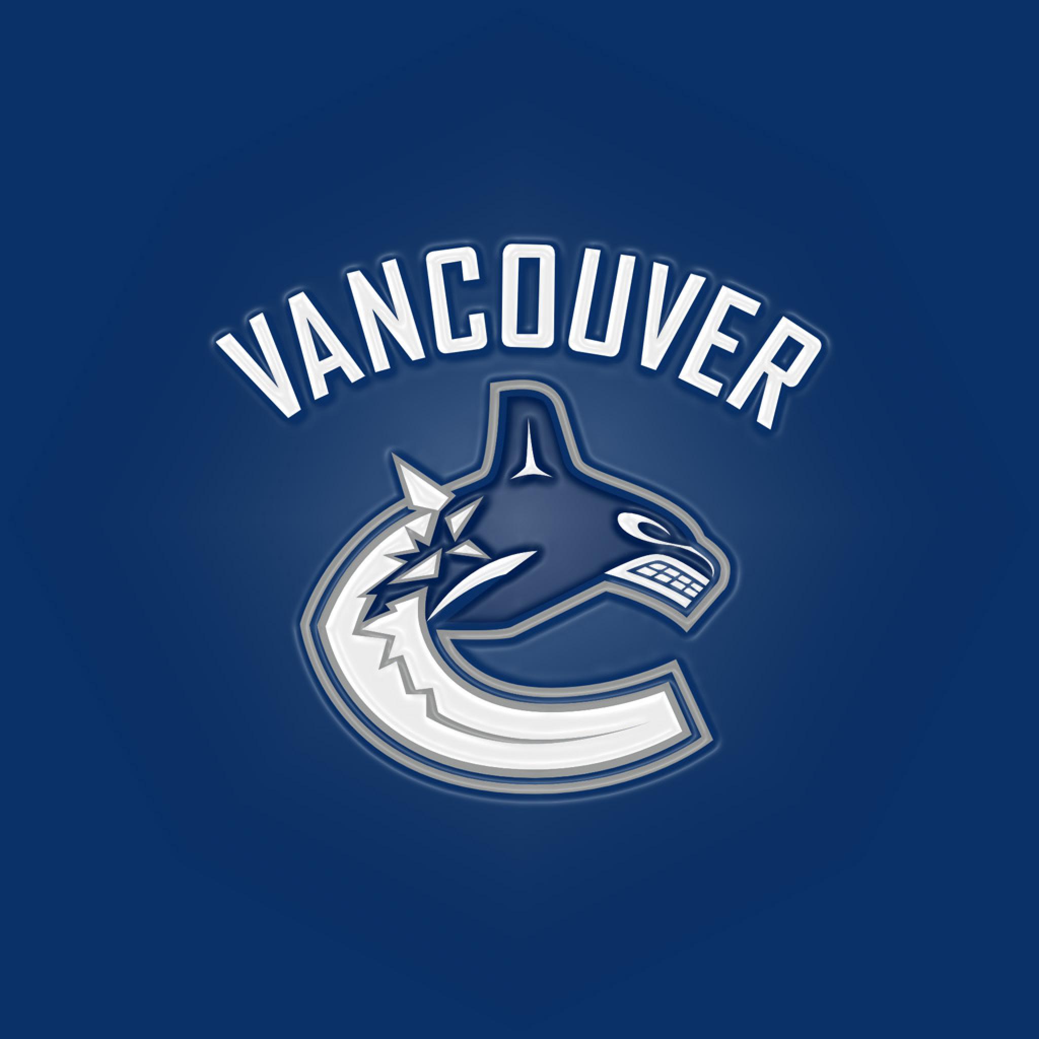 Vancouver Canucks Embossed Logo iPad iPhone HD Wallpaper