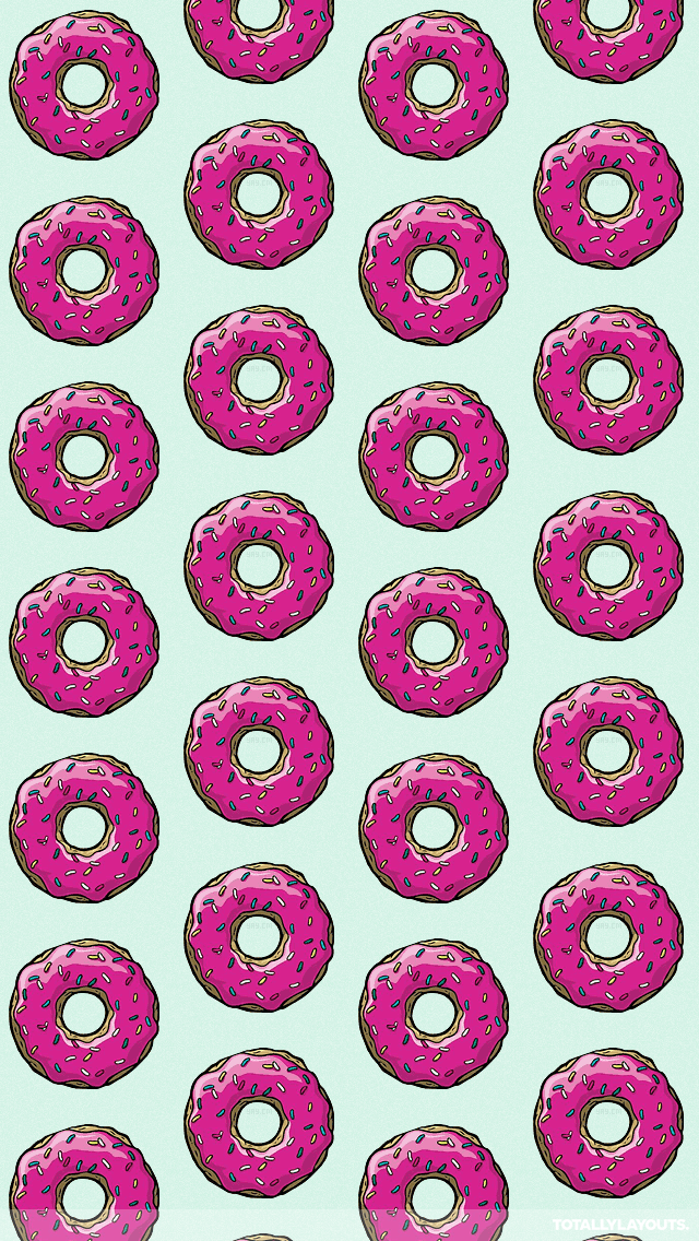 Angela Iro On Patterns In Donut Background Cute