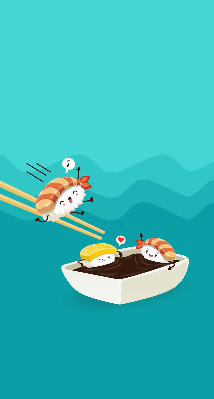 Sushi Art Image By Sarah On iPhone Wallpaper Cute