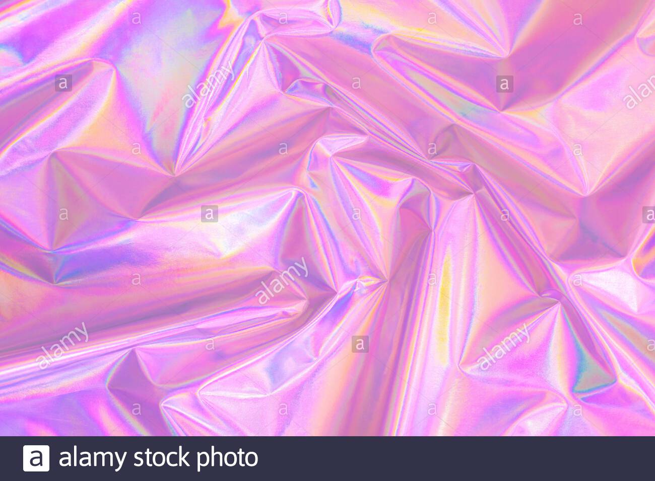 Pastel Colored Holographic Background In 80s Style Stock Photo