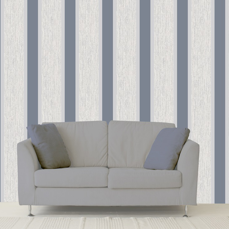 Direct Wallpaper Stripe Grey