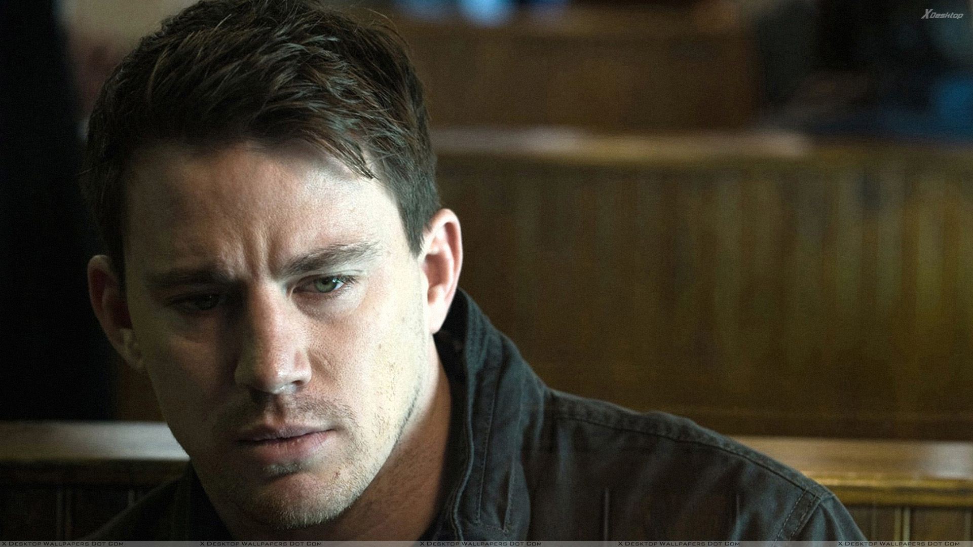 Channing Tatum Looking In Stress Face Photoshoot