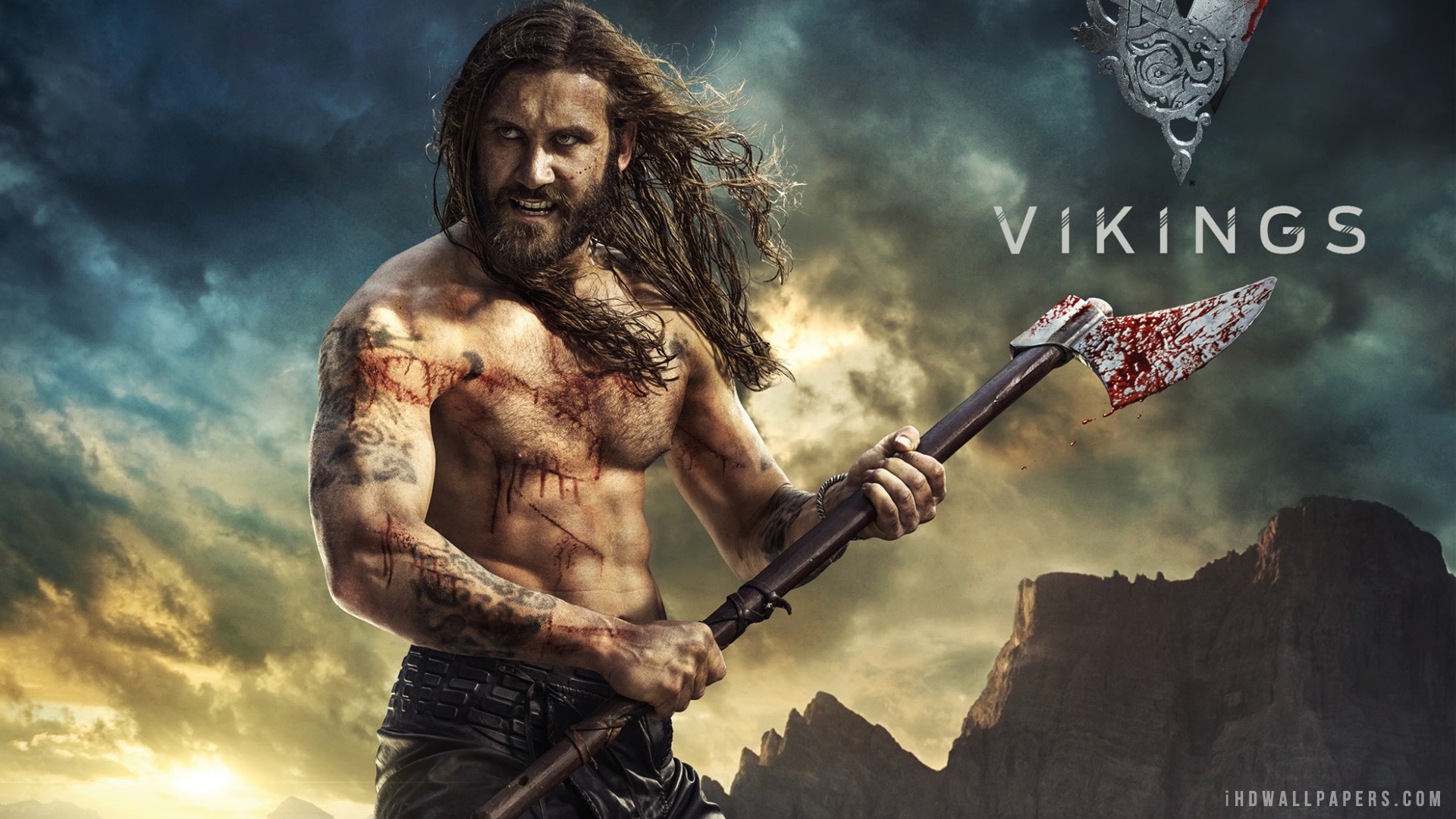 Rollo Vikings Season 2 TV Series 2014 HD Wallpaper   iHD Wallpapers