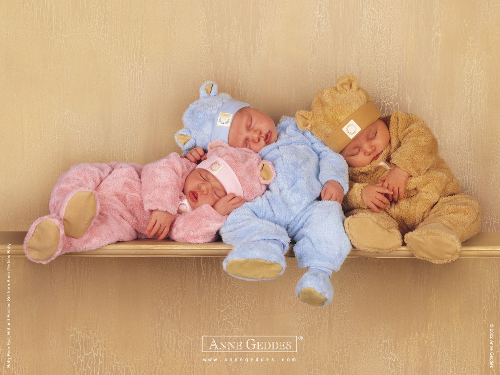 Wallpaper Of Baby Three Cute Sleeping Babies